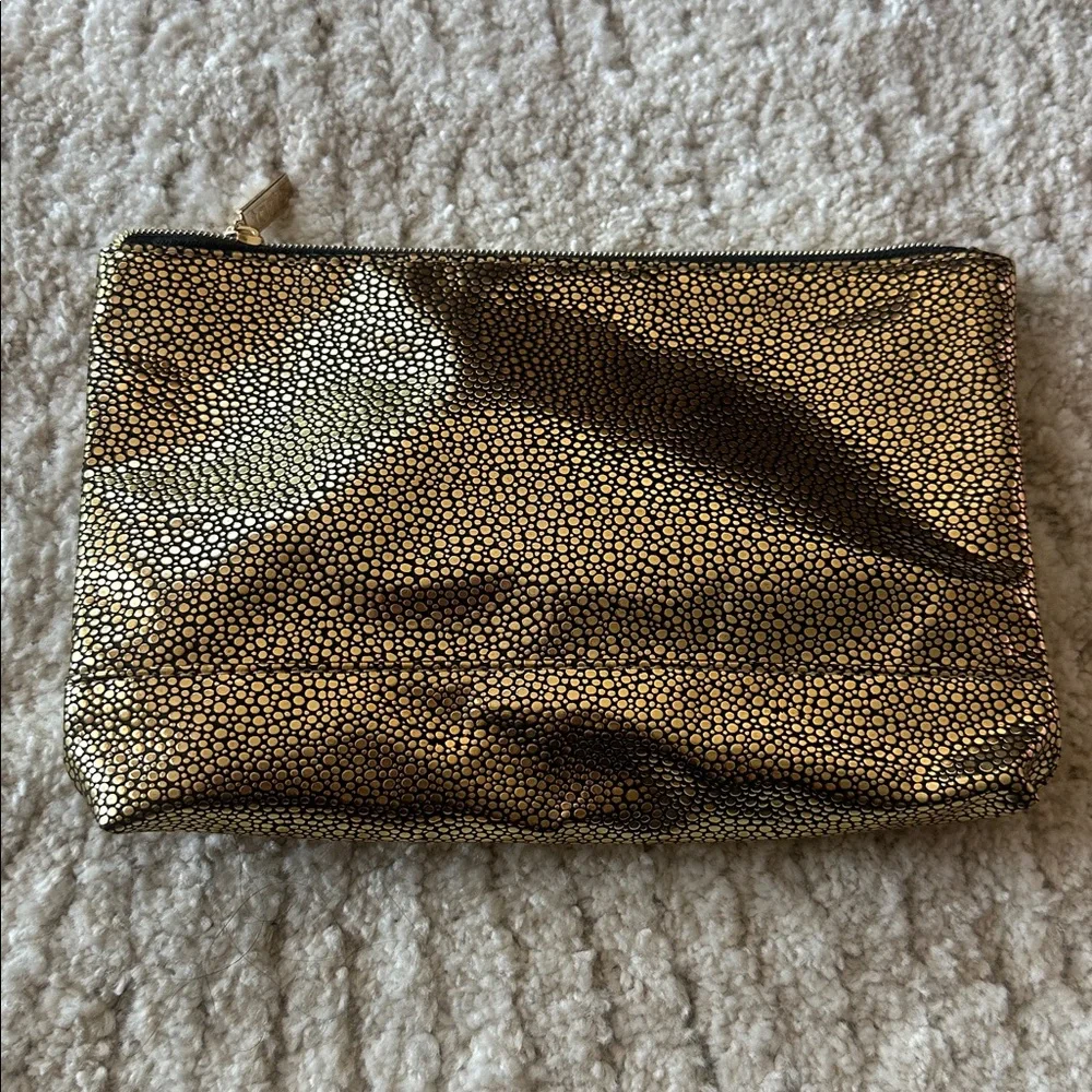 New tarte Gold and Black Cosmetic Pouch